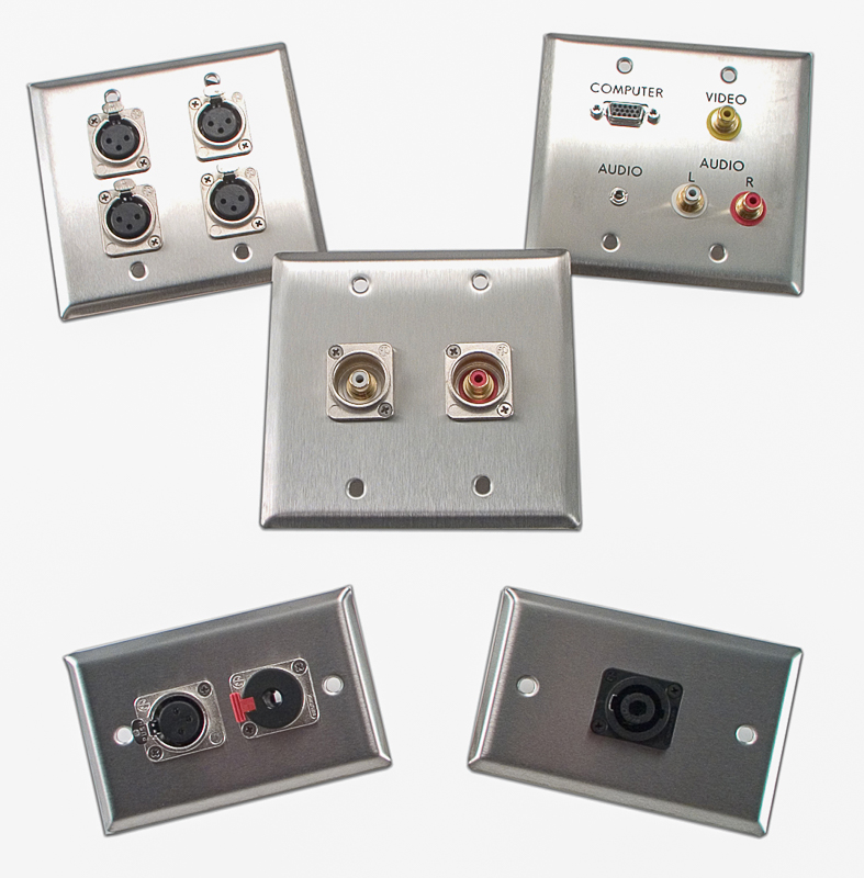 Amazon Com Pro Co Wp3004 6 Xlr Male Wallplate Triple Gang